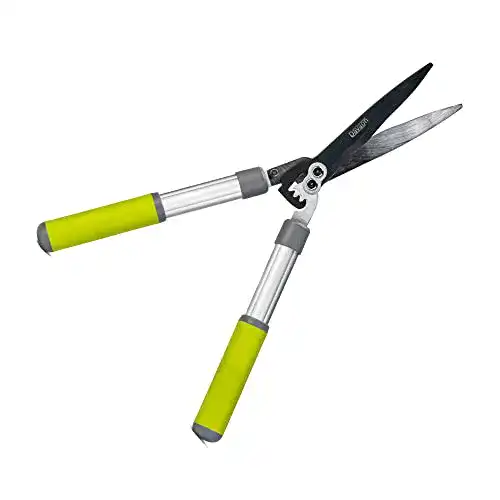 Hand Heckenschere Davaon Profi – Manuelle Gartenschneider mit Wellenschliff