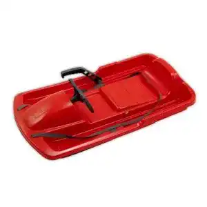 KHW Schlitten Snow Fox Lenkschlitten in Rot 95 cm TÜV-geprüft