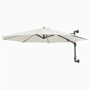 Sonnenschirm Wandmontage Festnight 300 cm mit Metallmast