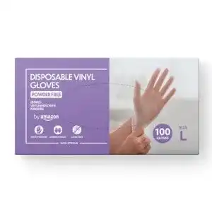 Einweg-Vinylhandschuhe Größe L von Amazon im 100er-Pack