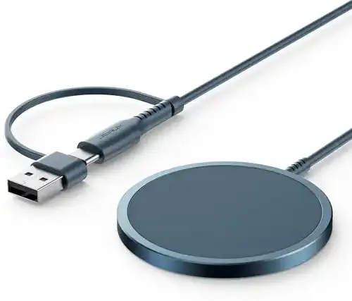 JSAUX MagSafe Ladegerät 15W Wireless für iPhone und AirPods