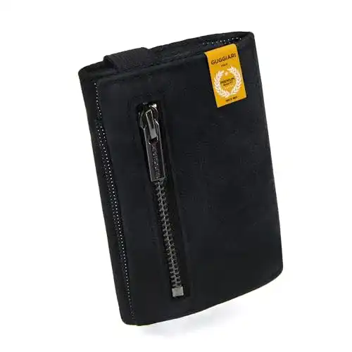 Kartenetui mit Münzfach von Guggiari – Slim Wallet mit RFID Schutz
