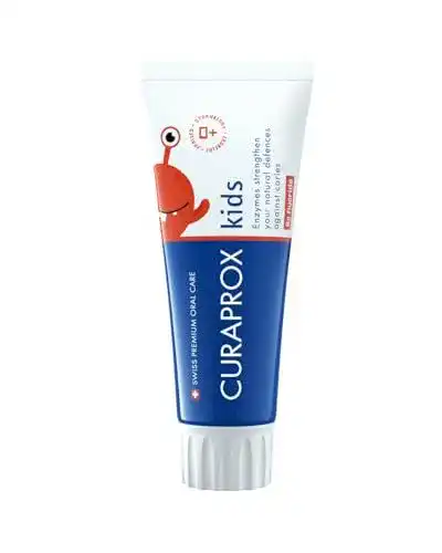 Kinderzahnpasta ohne Fluorid Curaprox Kids Erdbeere 60 ml