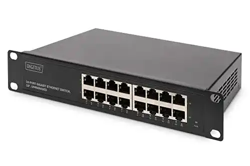 10-GB Switch Digitus Gigabit Ethernet Netzwerk-Switch 10 Zoll