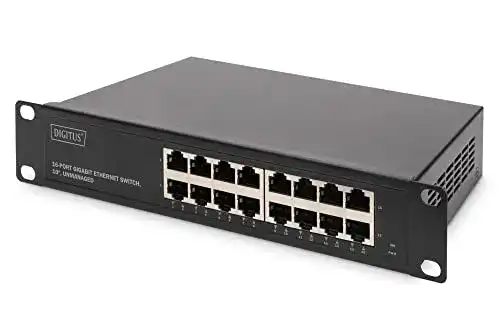 10-GB Switch Digitus Gigabit Ethernet Netzwerk-Switch 10 Zoll
