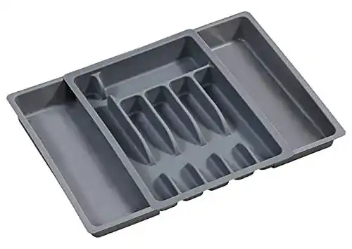 Besteckkasten Kesper 30087 ausziehbar aus Kunststoff