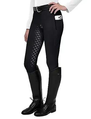 Reithose Damen FitsT4 Sports Reitleggings mit Silikon Vollbesatz