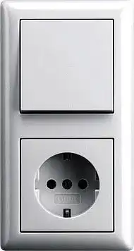 Gira Schalter Serie Standard 55 Steckdosen Komplett-Sets