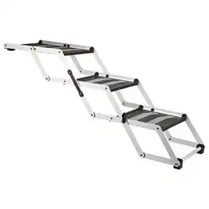 Hundetreppe Trixie 3-stufige Klappstufen aus Aluminium und Kunststoff