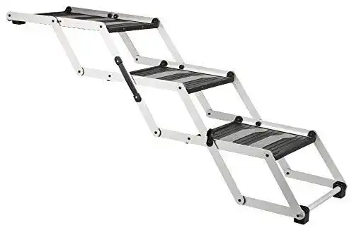Hundetreppe Trixie 3-stufige Klappstufen aus Aluminium und Kunststoff