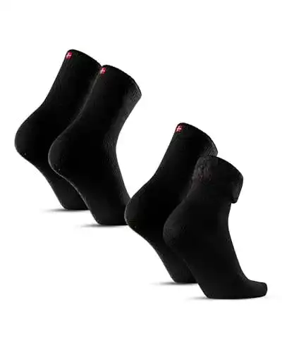 Danish Endurance Heat Socken 39-42 Schwarz 2er-Pack