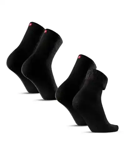 Danish Endurance Heat Socken 39-42 Schwarz 2er-Pack