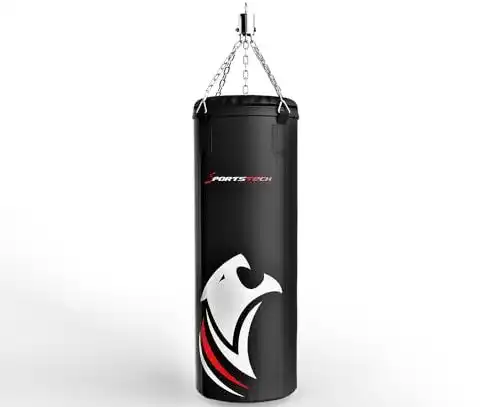 Boxsack Sportstech mit Doppelverstärkung und 40 cm Durchmesser