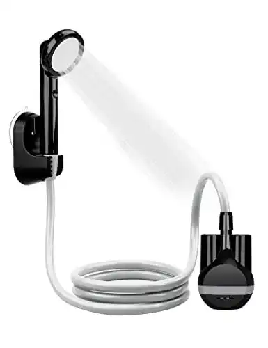 Campingdusche mit Pumpe von Liberrway – tragbares Set für Outdoor-Nutzung