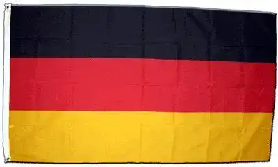 Deutschlandflagge XXL aus Polyester mit Messingösen