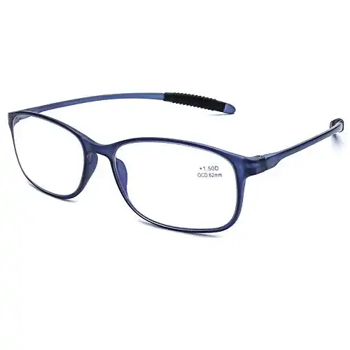 Lesebrille mit Blaulichtfilter von DOOViC Flexibel und Eckig