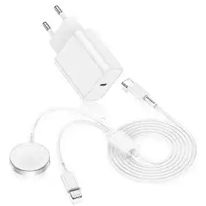 Yievis 2 in 1 Apple Watch Ladegerät mit USB-C Kabel