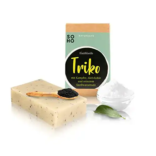Gesichtsseife SOHO Naturkosmetik Triko mit Hanföl und Aktivkohle