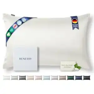 Bio-Seiden-Kopfkissenbezug Renessy 40×80 cm aus 100% Maulbeerseide