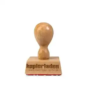Holzstempel 40 mm mit individueller Stempelplatte für Büros und kreative Projekte