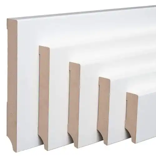Sockelleiste Reese Weiß MDF Weimarer Profil 120mm Höhe