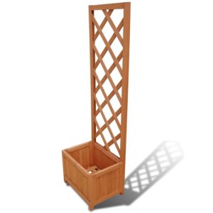 Rankgitter aus Holz mit Blumenkasten und Rankhilfe 40 cm