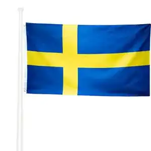 Schweden Flagge 90×150 cm aus Polyester mit Messingösen