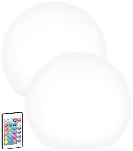 Lunartec Solar Kugel bunt im 2er-Set mit LED
