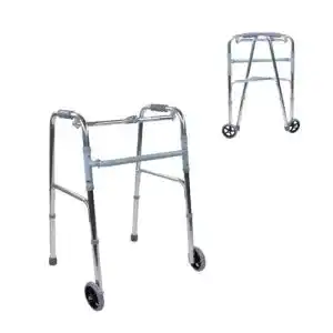 Gehhilfen Mobiclinic – Klappbare Aluminium-Gehhilfe mit Rädern