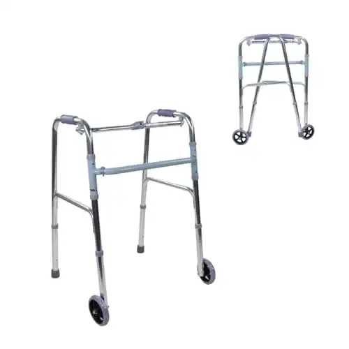 Gehhilfen Mobiclinic – Klappbare Aluminium-Gehhilfe mit Rädern