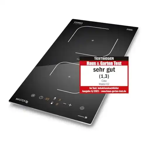 Einbau-Induktionskochfeld mit 2 Platten von Caso Master E2