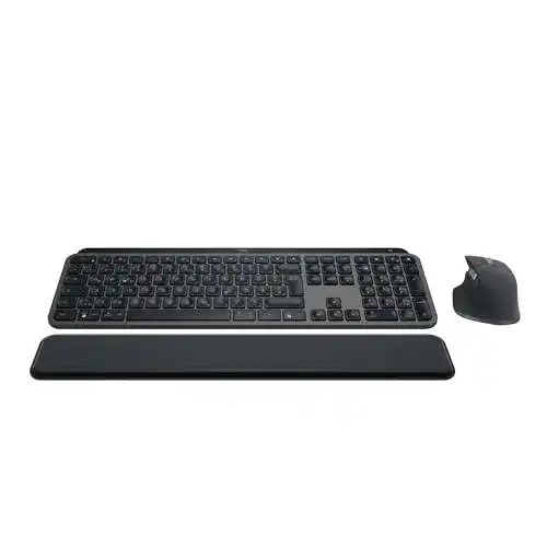 Logitech MX Keys S Combo: Kabelloses Tastatur-Maus-Set für präzises Arbeiten