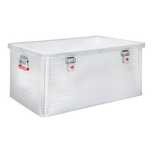 Deichselbox Stier Alubox 135L Staub- und spritzwasserresistente Aluminiumbox