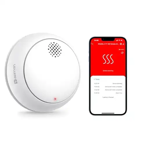 Funkrauchmelder-Set Heiman Wi-Fi mit austauschbaren Batterien