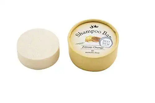 Jolu Festes Shampoo Zitrone Orange Bio Haarseife für natürliche Haarpflege