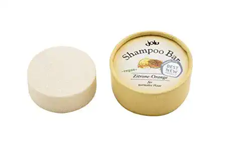 Jolu Festes Shampoo Zitrone Orange Bio Haarseife für natürliche Haarpflege
