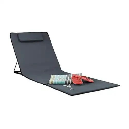 Strandmatte mit Rückenlehne von Relaxdays in XXL