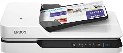 Flachbettscanner Epson WorkForce DS-1660W A4 mit WLAN und Duplex-Funktion