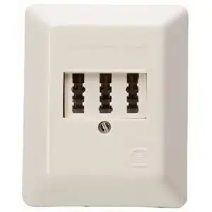 Telefondose Kopp 33369393 TAE-Anschlussdose Aufputz 3×6/6P