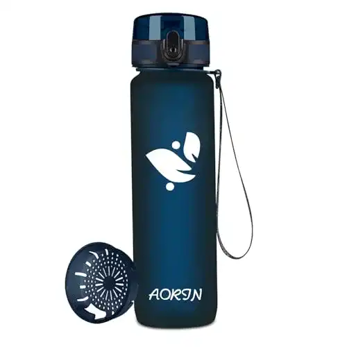 Aorin Trinkflasche 1 Liter – Auslaufsichere Wasserflasche für Sport und Alltag