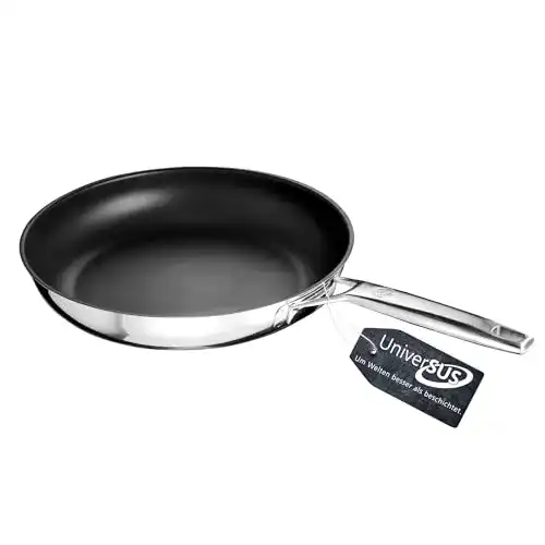 Schulte-Ufer Bratpfanne Astral 28 cm aus Edelstahl mit UniverSUS-Oberfläche