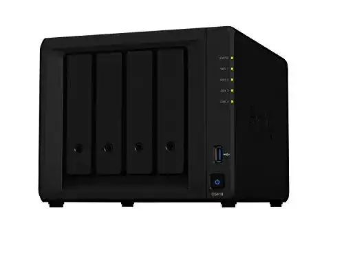 4-Bay NAS Synology DS418 mit 24TB Speicherkapazität und 4 x 6TB Festplatten