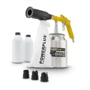 Sandstrahlpistole Varo Druckluft mit Strahlsand und 1000 ml Saugbecher