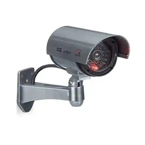 Dummy Kamera mit LED-Licht und Wandhalterung für Innen- und Außenbereich