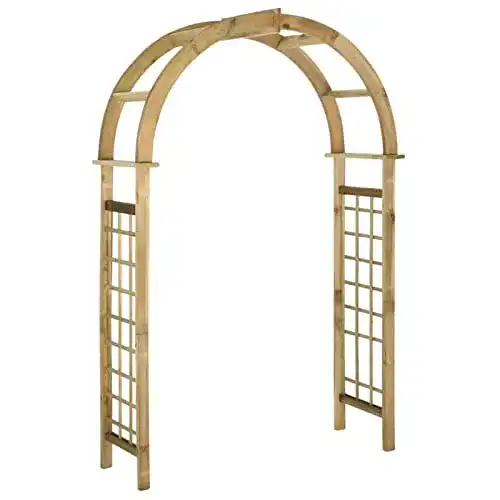 Rosenbogen aus Holz für Garten und Eingangsbereich