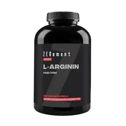 L-Arginin Zenement 100% rein, 2800 mg pro 4 Kapseln, 360 Kapseln