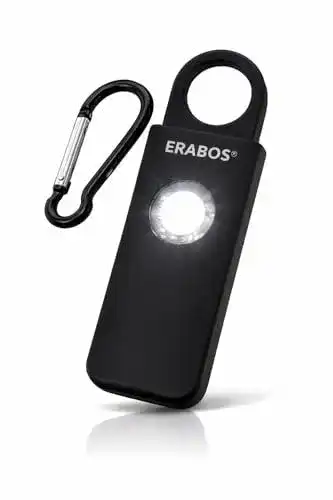 Erabos Taschenalarm T1000 mit Stroboskop-LED und lautem Alarm