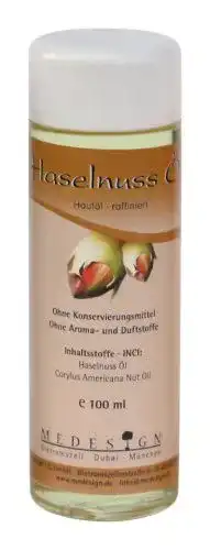 Haselnussöl von Medesign, 100 ml für Hautpflege
