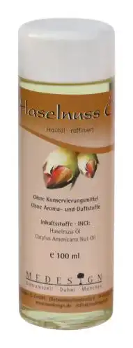Haselnussöl von Medesign, 100 ml für Hautpflege