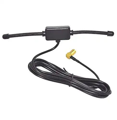 DAB-Antenne Bolwins Q62S für DAB+ Empfang mit SMB Kabel Adapter